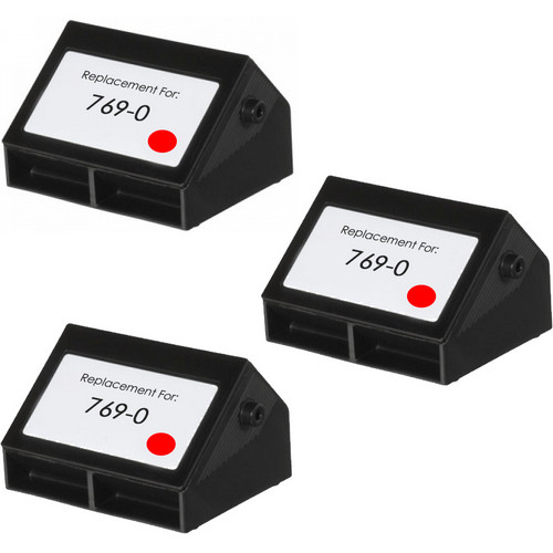 Pitney-Bowes 769-0 red ink cartridges -3 Pack