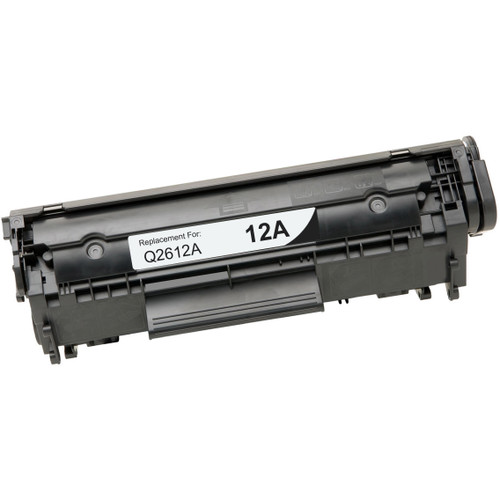 Compatible replacement for HP 12A (Q2612A) black laser toner cartridge