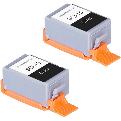 Canon BCI-15 (8191A003) color ink cartridges - 2 Pack