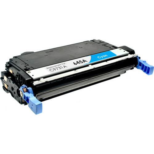 Remanufactured replacement for HP 645A (C9731A) cyan laser toner cartridge