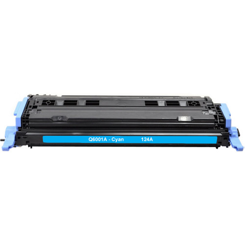 Remanufactured replacement for HP 124A (Q6001A) cyan laser toner cartridge