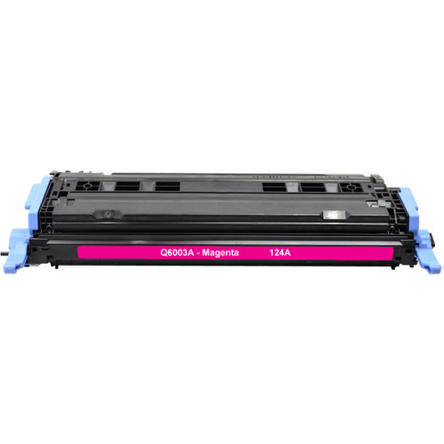 Remanufactured replacement for HP 124A (Q6003A) magenta laser toner cartridge