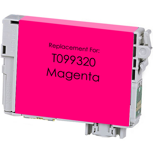 Remanufactured replacement for Epson T099320 magenta ink cartridge