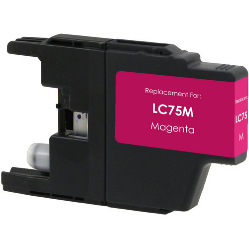 Compatible replacement for Brother LC75M magenta ink cartridge