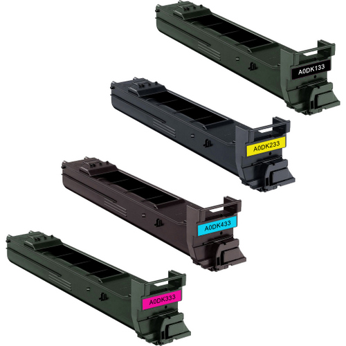 Konica-Minolta TN-318 series laser toner cartridges black and color set