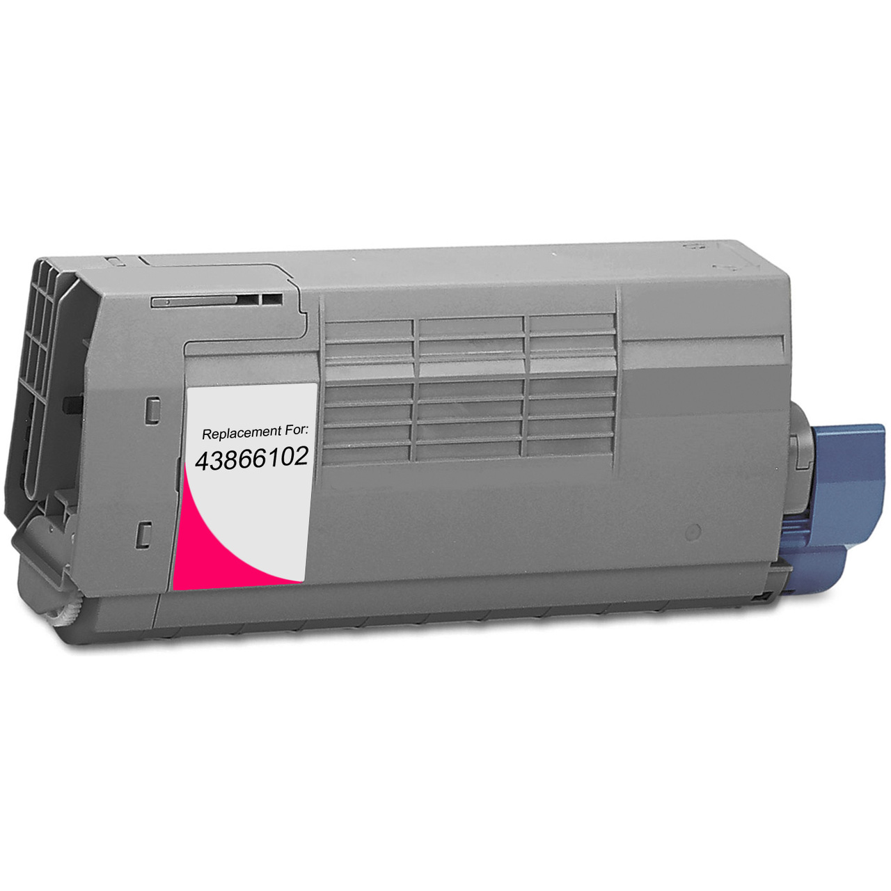 Compatible replacement for Okidata 43866102 magenta laser toner cartridge