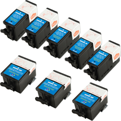 Compatible replacement for Kodak 30XL series ink cartridges Includes 5 black and 3 color ink cartridges