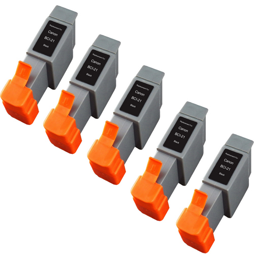 Compatible replacement for Canon BCI-21Bk black ink cartridges