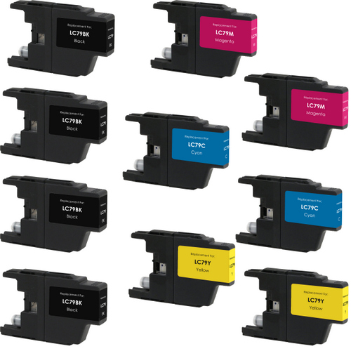 10 Pack - Compatible replacement for Brother LC79 series ink cartridges