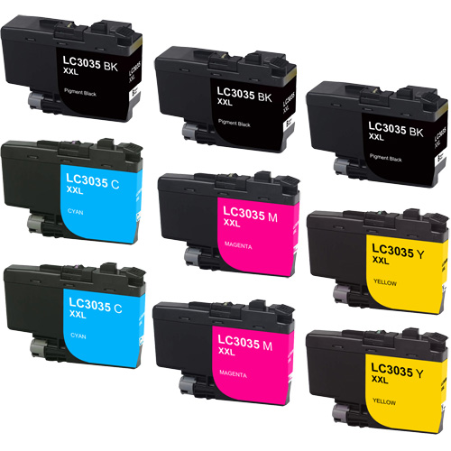 Brother LC3035 Ink, Ultra High-Yield - 9 Pack
