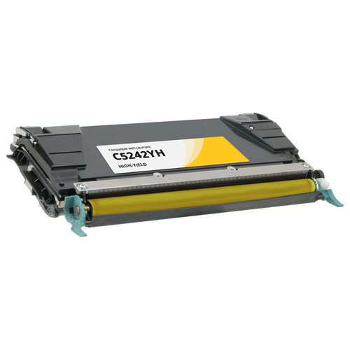 Lexmark C5242YH High-Yield Yellow Toner Cartridge
