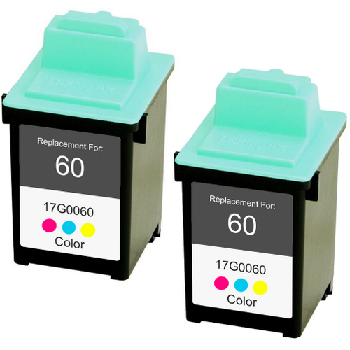 Twin Pack - Remanufactured replacement for Lexmark #60 (17G0060) Twin Pack - Remanufactured replacement for Lexmark #60 (17G0060)