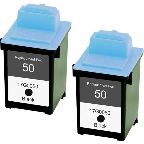 Twin Pack - Remanufactured replacement for Lexmark #50 (17G0050)