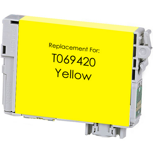 Remanufactured replacement for Epson T069420 yellow ink cartridge