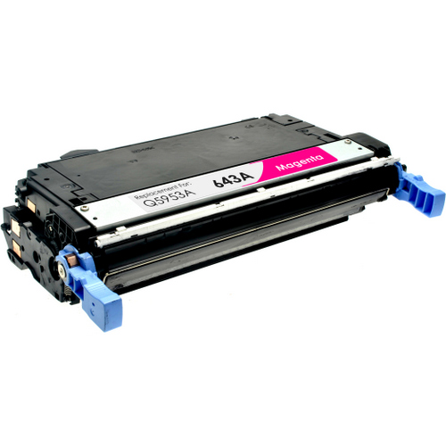 Remanufactured replacement for HP 643A (Q5953A) magenta laser toner cartridge