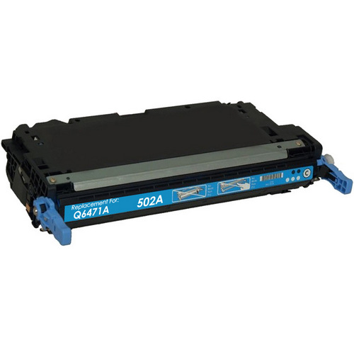 Remanufactured replacement for HP 502A (Q6471A) cyan laser toner cartridge