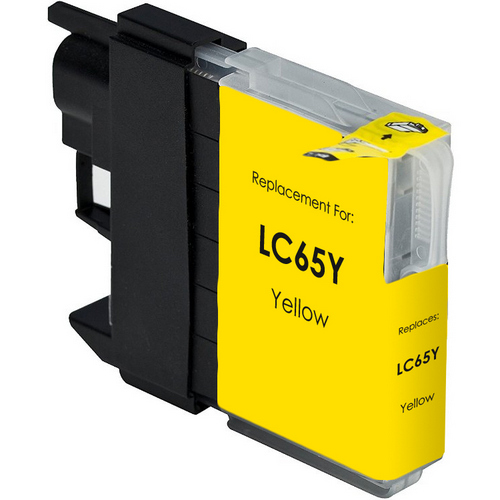 Compatible replacement for Brother LC65Y yellow ink cartridge