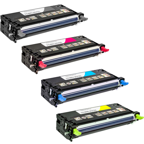4 Pack - Compatible replacement for Dell 310-8092 series laser toner cartridges