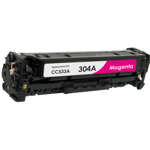 Compatible replacement for HP 304A (CC533A) magenta laser toner cartridge