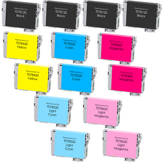 Remanufactured Epson T078 Ink Cartridge Discount Set | 14-Pack