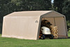 10x20x8 Peak Style Auto Shelter Sandstone Cover