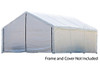 18x30 White Canopy Enclosure Kit, FR Rated
