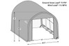 ShelterTech SP Series 14' Wide Round Available in Multiple Heights - Galvanized Frame