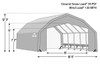 ShelterTech SP Series 20' Wide Barn Available in Multiple Heights - Galvanized Frame