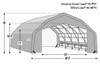 ShelterTech SP Series 30' Wide Barn Available in Multiple Heights - Galvanized Frame