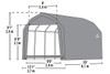 12' Wide x 9' High Barn ShelterCoat Heavy Duty 14.5 oz PVC