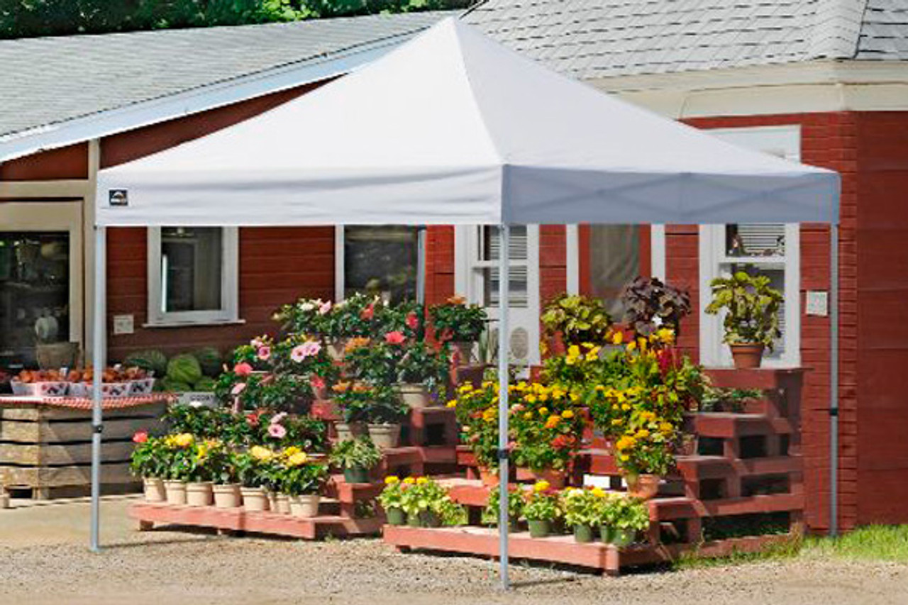 10x10 Alumi-Max Pop-Up Canopy White - Shelters of New England