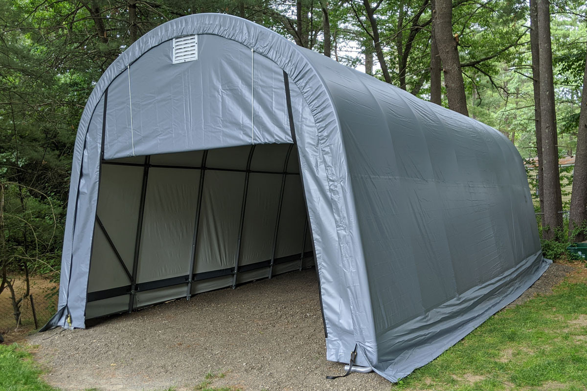 15' Wide x 12' High Round ShelterCoat Wind and Snow Rated Ultra