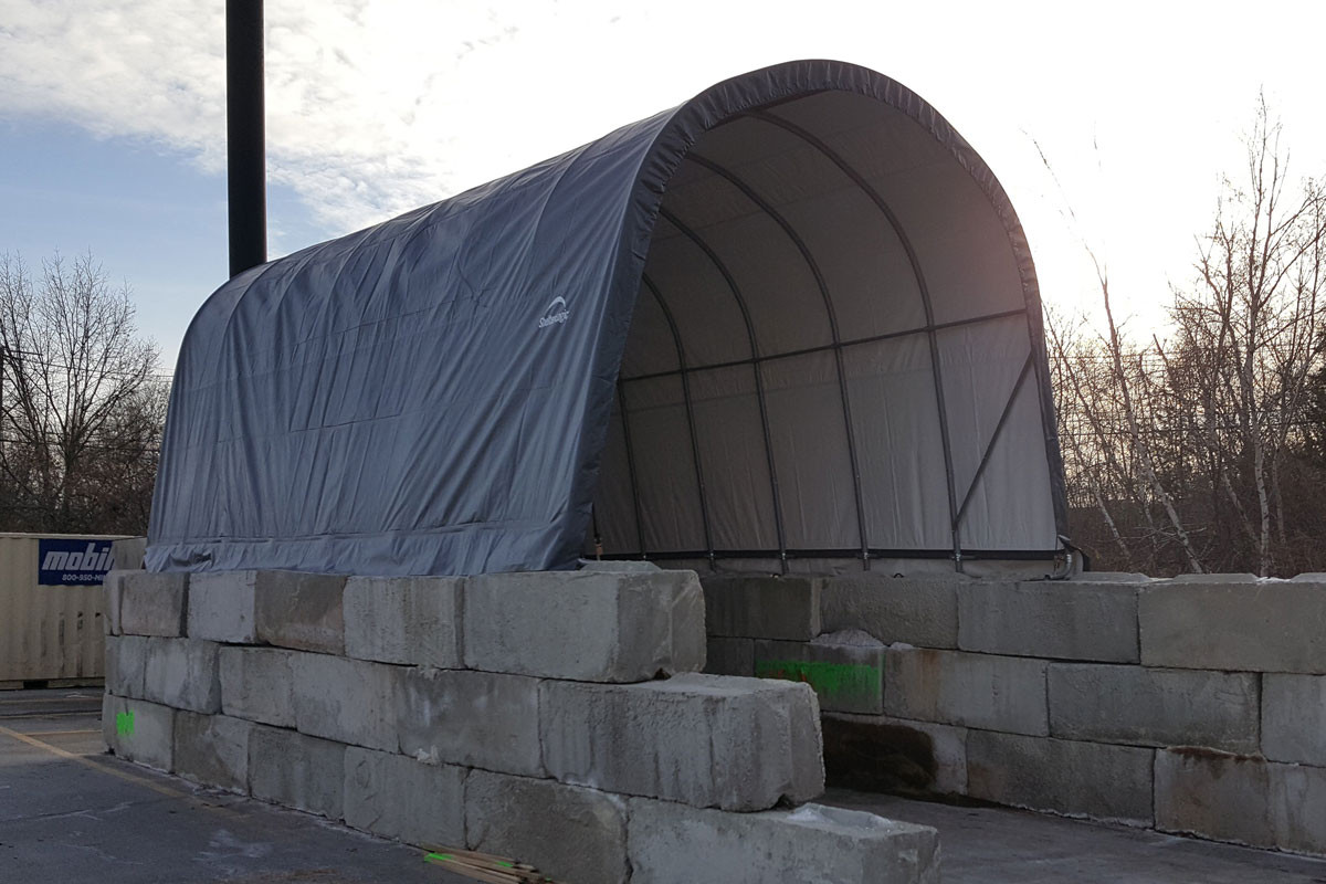 15' Wide x 12' High Round ShelterCoat Wind and Snow Rated Ultra