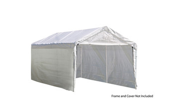 10x20 White Canopy Enclosure Kit, Fits 2" Frame