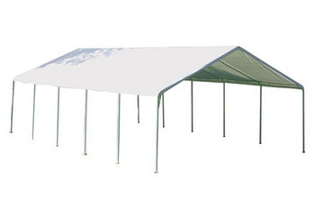 18x30 Canopy 2" 12-Leg Frame White FR Rated Cover