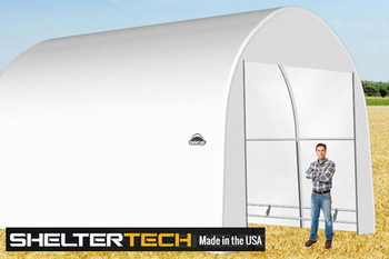 ShelterTech SP Series 16' Wide Round Available in Multiple Heights - Galvanized Frame