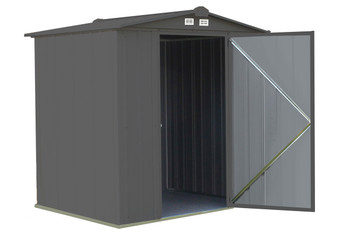 EZEE Shed® , 6x5, Low Gable, 65 in walls, vents, Charcoal & Cream