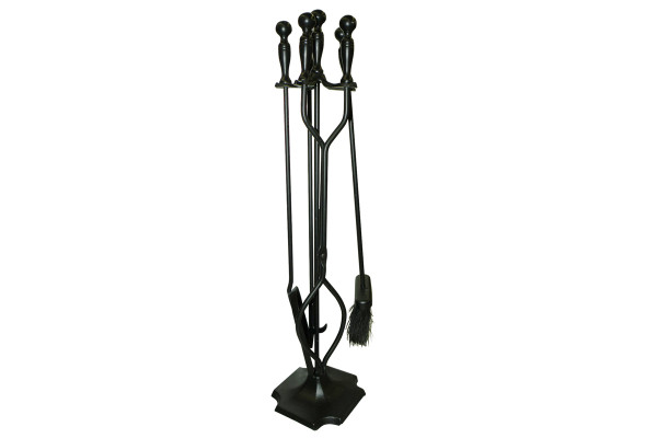 Black Fireplace Toolset - 5 piece