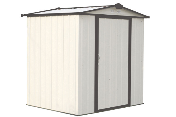 EZEE Shed® , 6x5, Low Gable, 65 in walls, vents, Cream 