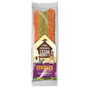 Tiny Friends Stickle Carrot and Brocolli Treats 100g Tiny Friends Stickle Carrot and Brocolli Treats 100g