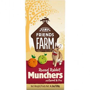 Tiny Friends Russel Rabbit Munchers with Carrot & Leek 120g Tiny Friends Russel Rabbit Munchers with Carrot & Leek 120g