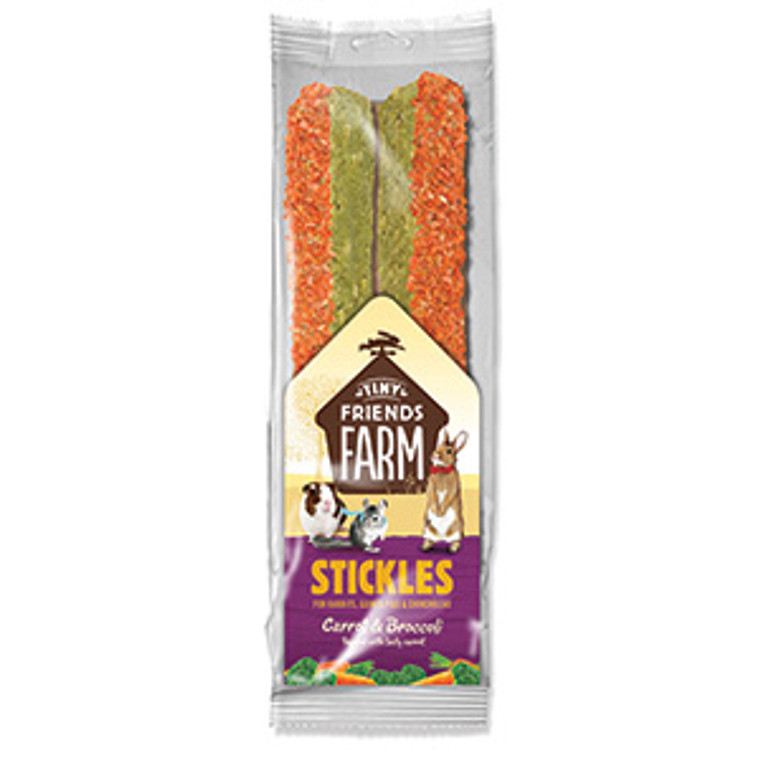 Tiny Friends Stickle Carrot and Brocolli Treats 100g