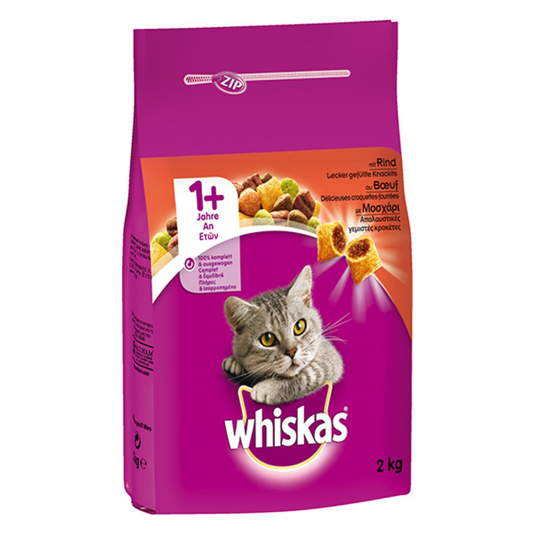 Whiskas Complete 1+ Beef 2kg