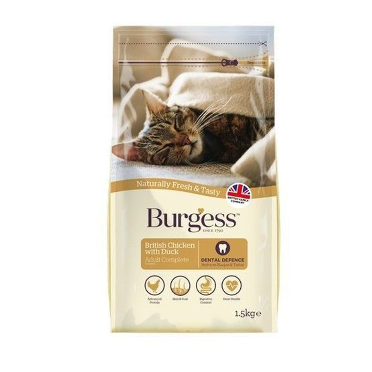 Burgess Cat Adult Chicken 1.5kg