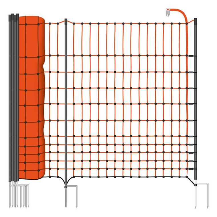 Hotline Poultry Net, 50m x 110cm Orange