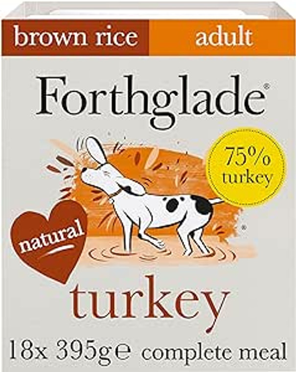 Forthglade Complete Adult Turkey with Brown Rice & Veg