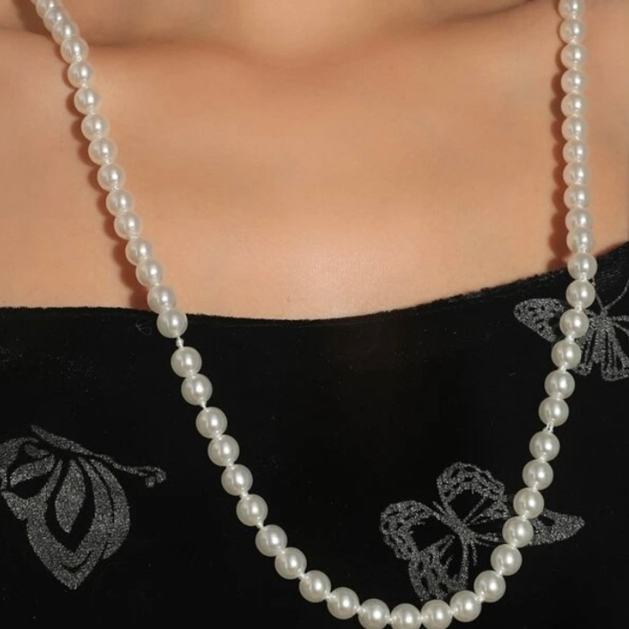 Faux Pearl Necklace