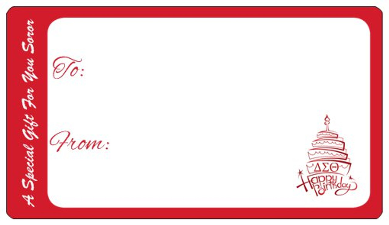 Delta Birthday Gift Tags Self Adhesive Delta Gift Tags Gift