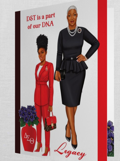 Delta Legacy  - DST is a part of our DNA - Legacy Notecard - SPECIAL GLOSS - My Daughter is my Soror -  Notecard - Legacy Mother - Legacy Grandmother