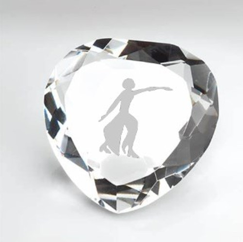 DISCONTINUED ITEM - NO REFUNDS OR EXCHANGES - Clear Crystal Glass Paper weight - Delta Paper weights - Engraved Fortitude Symbol- Glass paper weight - Heart-Shaped Paperweight DISCONTINUED ITEM - NO REFUNDS OR EXCHANGES - Clear Crystal Glass Paper weight - Delta Paper weights - Engraved Fortitude Symbol- Glass paper weight - Heart-Shaped Paperweight